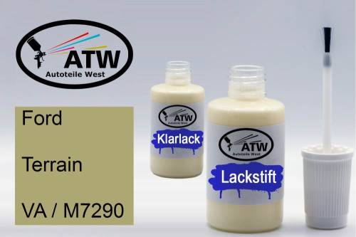 Ford, Terrain, VA / M7290: 20ml Lackstift + 20ml Klarlack - Set, von ATW Autoteile West.